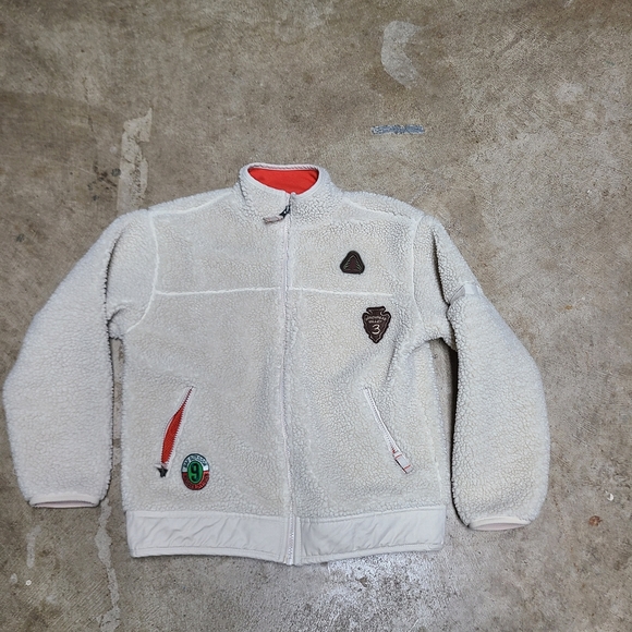 Gap kids white fleece outdoor jacket - Picture 2 of 7